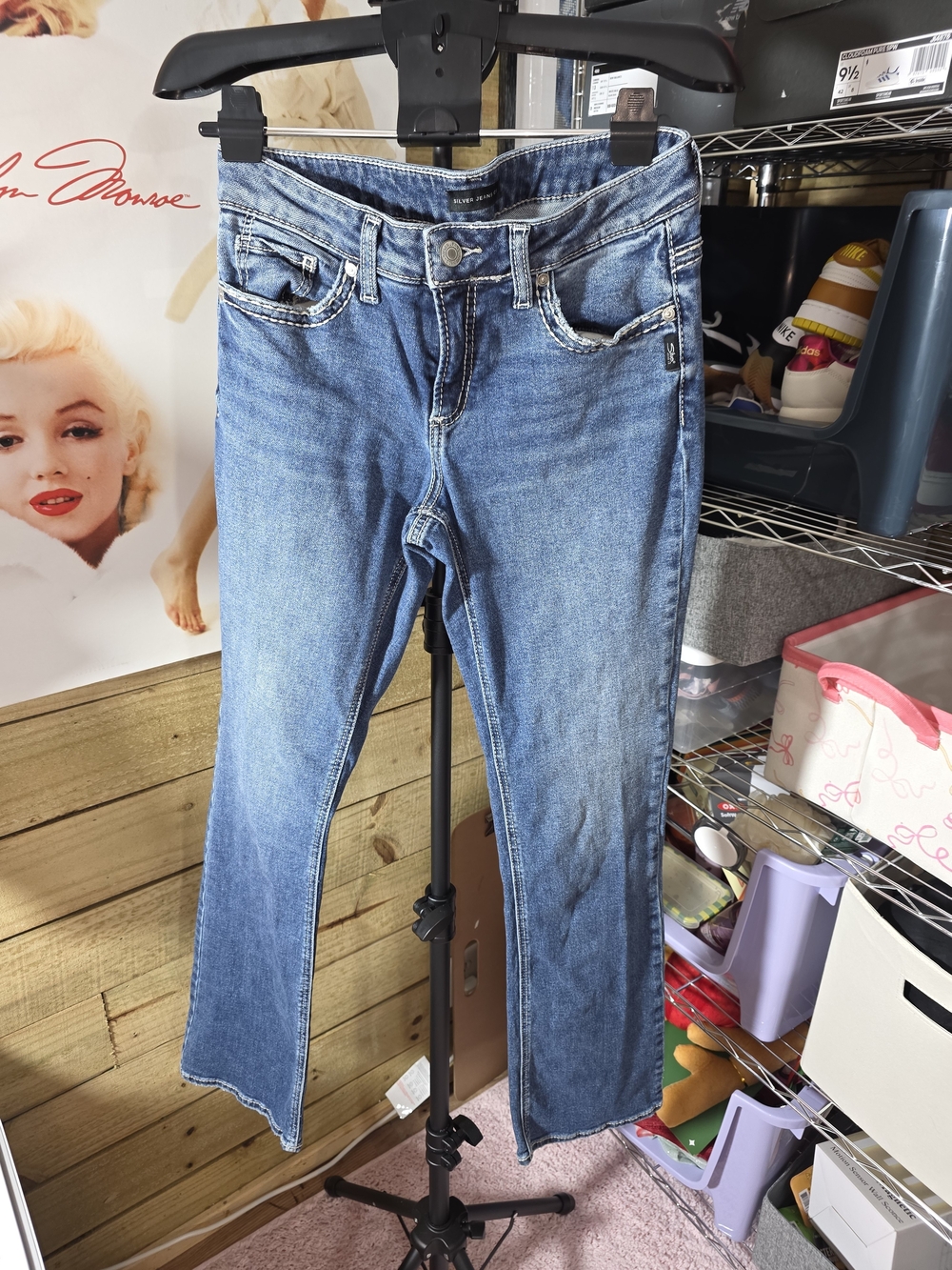 Women's Light Blue Denim Jeans - Classic Stretch Fit